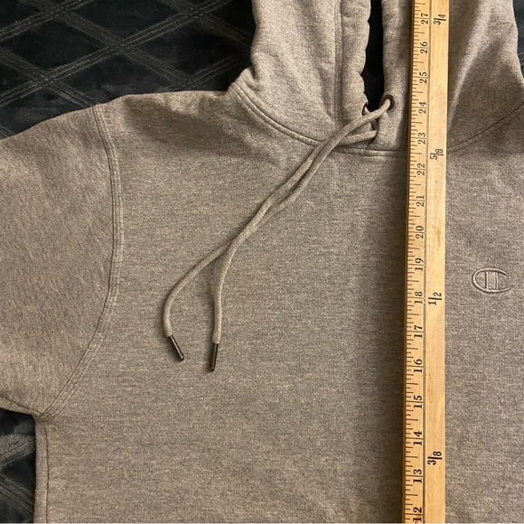 Champion plain gray hoodie sweatshirt sz S - Picture 3 of 12
